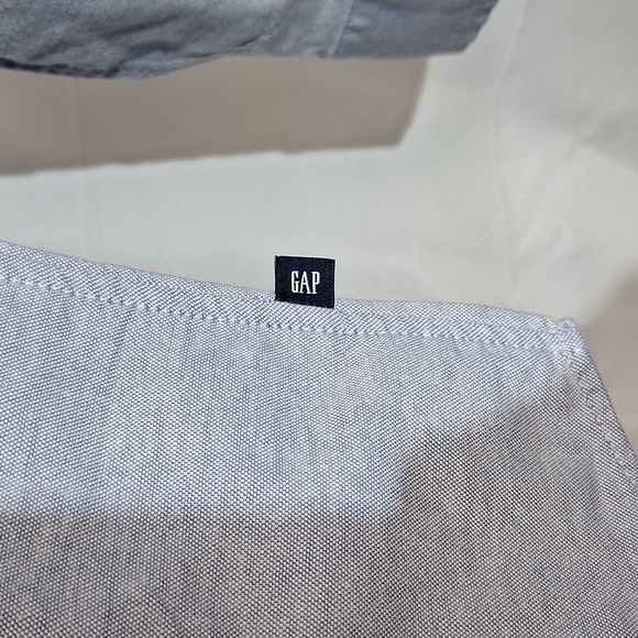 Gap Men's Long Sleeve Oxford Shirt Size‎ XL Dutch Blue - Picture 6 of 11